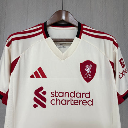 Maglia ufficiale Liverpool 25/26 Trasferta Versione Tifoso