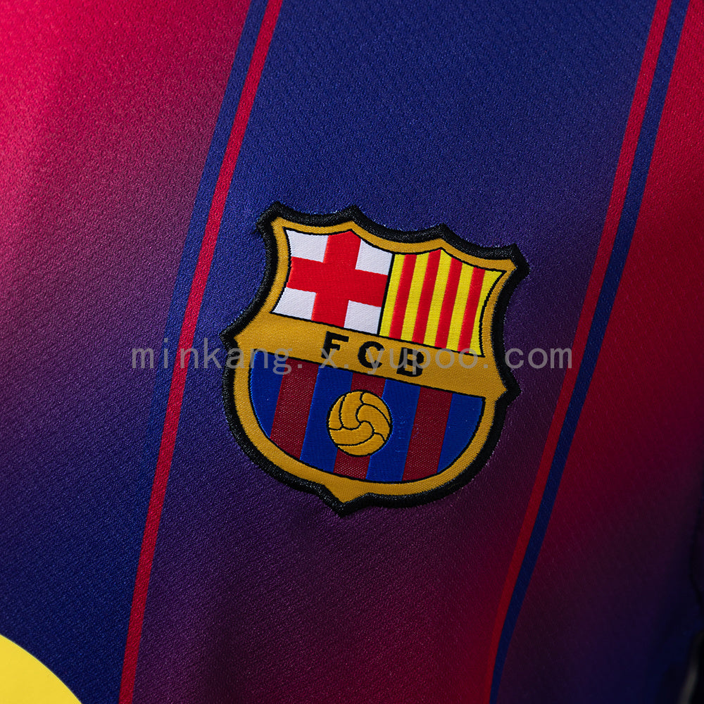 Maglia ufficiale Barcellona 25/26 Home Version Fan