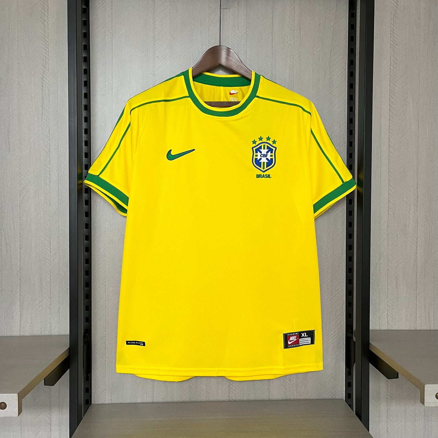 Maglia ufficiale Brasile 1998 versione retrò