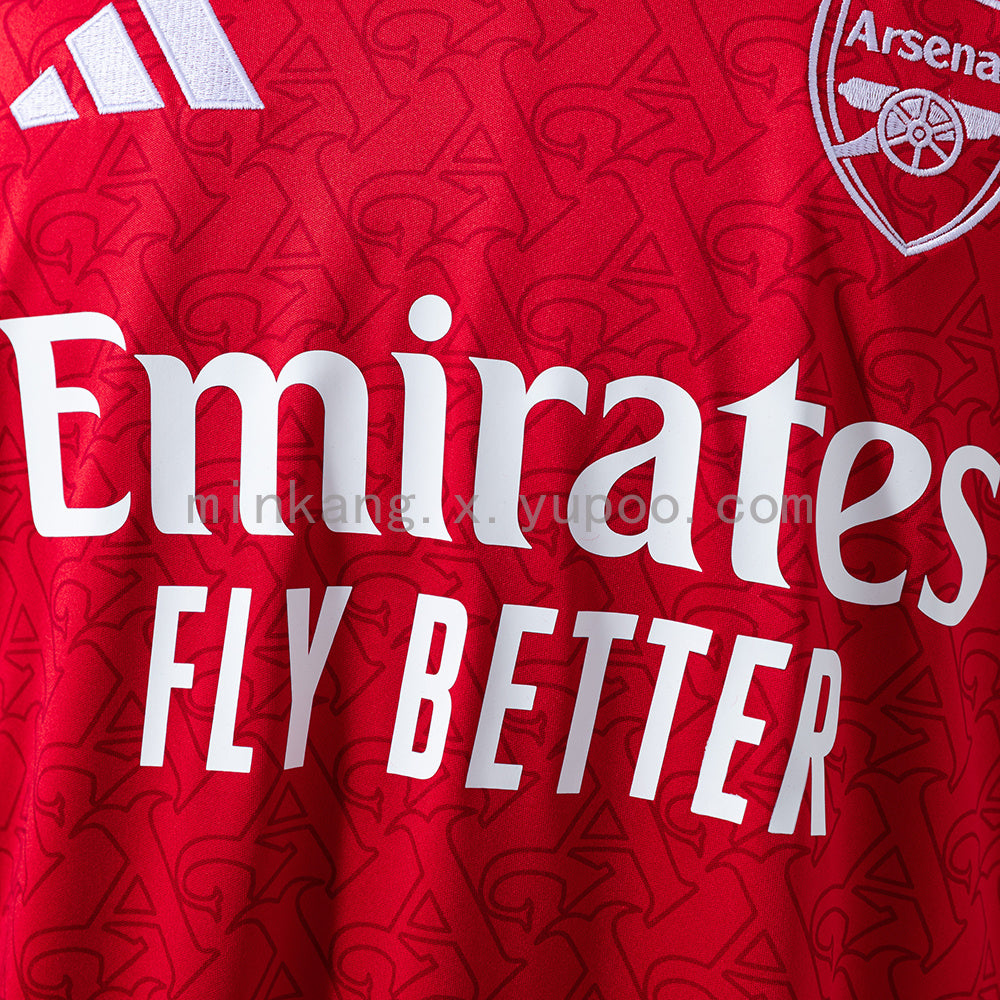 Maglia ufficiale Arsenal 25/26 Home Versione Fan